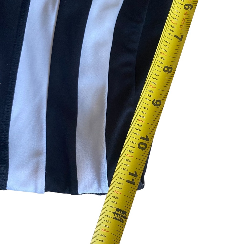 C&C California Black Sea through mesh legging black & white stripes - Picture 6 of 11